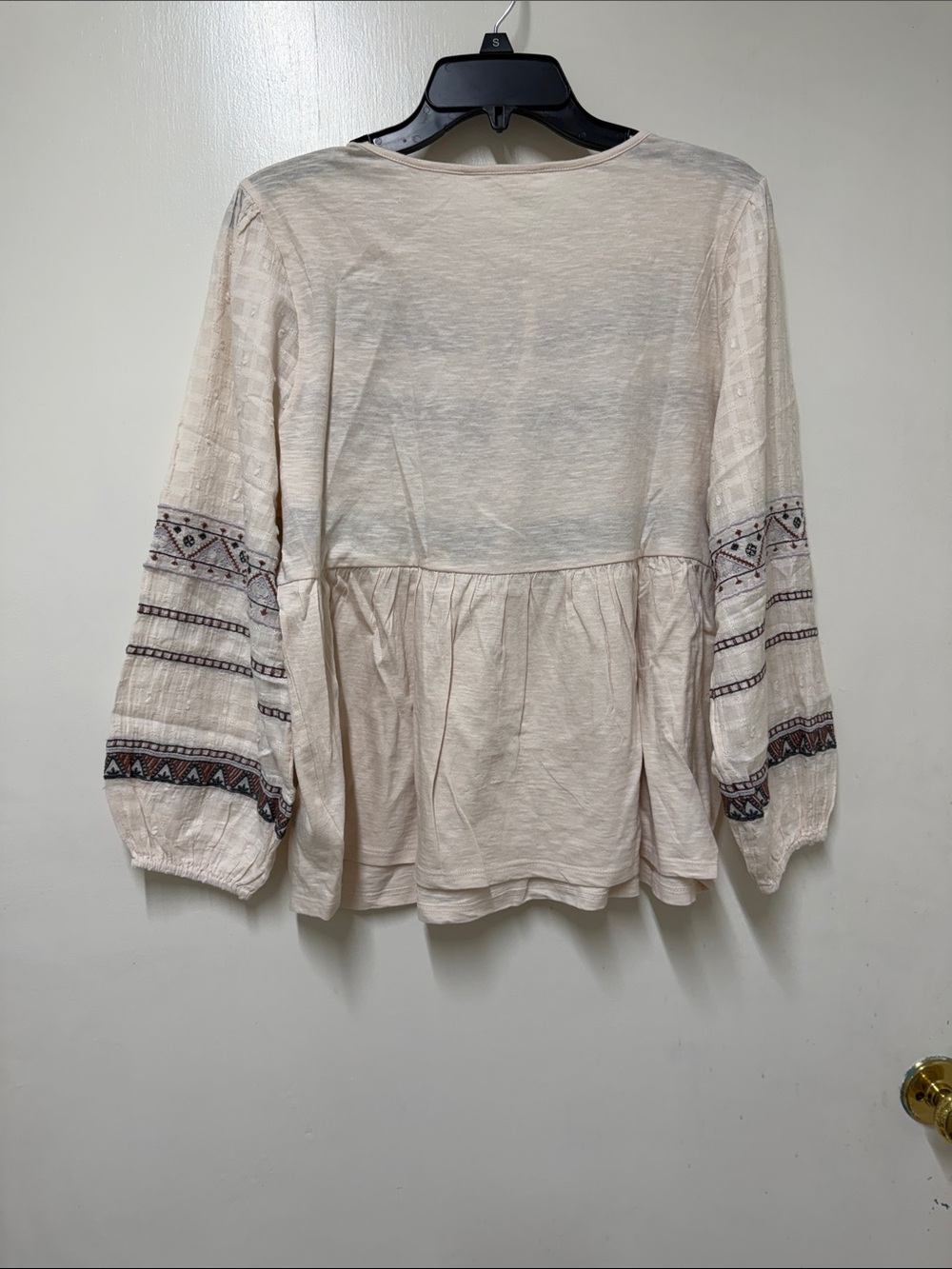 NWT Lucky Brand Blush Pink Embroidered Boho Tunic - Picture 2 of 3